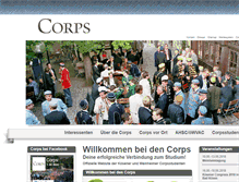 Tablet Screenshot of die-corps.de